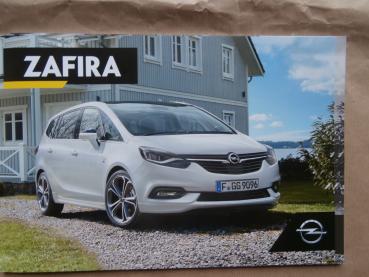 Opel Zafira Selection Editon Active Innovation Prospekt +Preisliste 2016 NEU