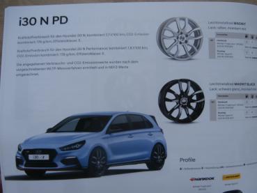 Hyundai Winter 2018/19 Komplettrad-Katalog i10 IA i20 GB ix20 JC i30 PD i30 N PD i40 VF Ioniq AE