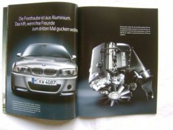 BMW Prospekt M3 E46 Coupe Cabrio CSL März 2003