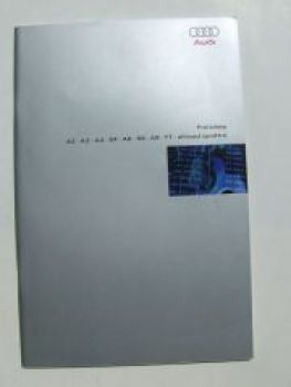 Audi Preisliste alle Modelle September 1999 NEU