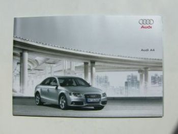 Audi A4 Limousine Prospekt August 2007 +Preisliste NEU