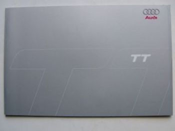 Audi TT Coupe Prospekt +Preisliste April 2006 NEU