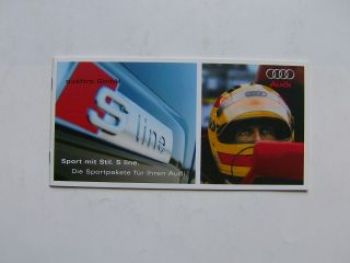 Audi Sport mit Stil. S line. Infoflyer Sportpakete September 200