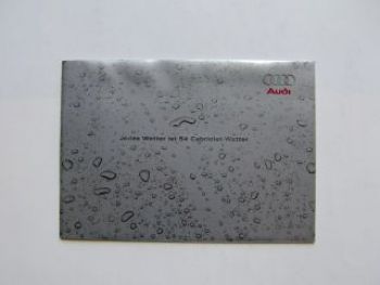 Audi S4 Cabriolet Prospekt Gummi Jedes Wetter ist Cabrio-Wetter