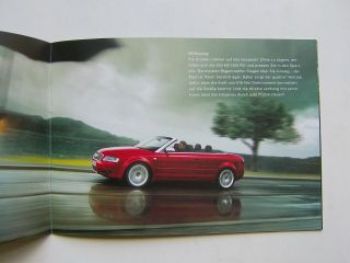 Audi S4 Cabriolet Prospekt Gummi Jedes Wetter ist Cabrio-Wetter