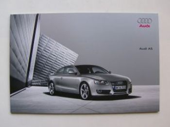 Audi A5 Prospekt September 2007 +Preisliste November 2007