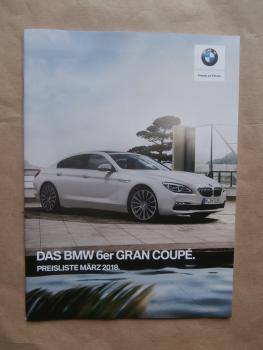 BMW 640i 650i 640d +xDrive F06 Gran Coupé März 2018