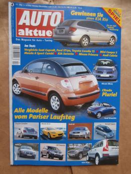 Auto aktuell 4/2002 Auto-Z Seat Ibiza, Mini Cooper S R53, VG: Focus ST170 vs. Corolla T-Sport