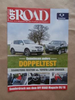 Off Road 6/2016 SsangYong Rexton vs. Toyota Land Cruiser