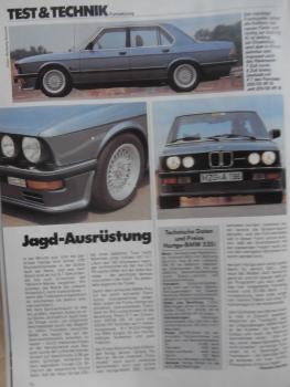 Sportfahrer 8/1981 Hartge BMW 535i E28,Jetta Allrad,neue 5er Reihe,