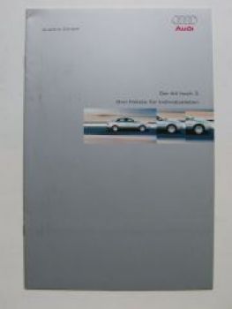 Audi A4 hoch 3 Pakete für Individualisten Prospekt Mai 2000