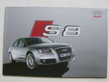 Audi S8 Prospekt Typ D2 Januar 2007 NEU