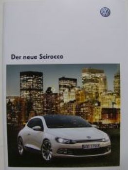 VW Scirocco Prospekt Juni 2008 NEU 1K8