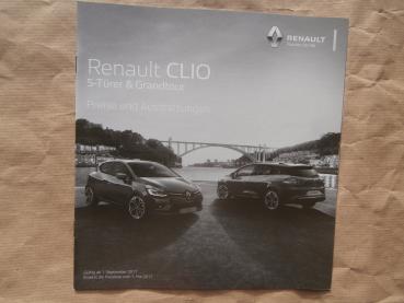 Renault Clio 5-Türer & Grandtour September 2017