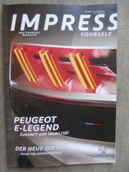 Peugeot Impresss Yourself Magazin Herbst & Winter 2018/19 neue 50SW +504 Coupé