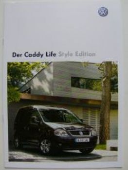 VW Caddy Life Style Edition Prospekt 2KB 2KJ September 2008