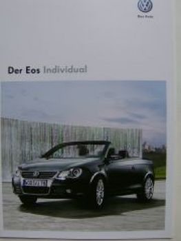 VW Eos Individual Sonderprospekt Oktober 2008 NEU