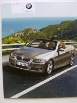 BMW 3er Cabrio Prospekt E93 März 2009 NEU