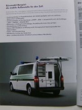 VW T5 Transporter Kombi Büromobil Zoll Prospekt Mai 2005