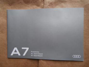 Audi A7 Sportback +S7 Juli 2016