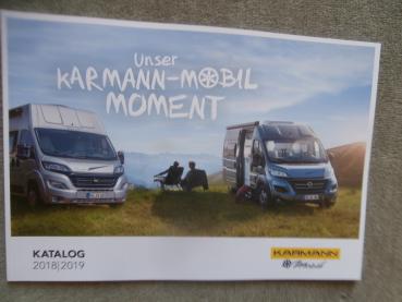 Karmann Mobil Danny Davis Dexter Katalog August 2018 auf Ford Transit und Fiat Ducato/Talento mit Preisliste