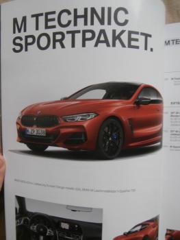 BMW M850i xDrive 840d xDrive G15 Coupé Buch Prospekt November 2018 Broschüre NEU