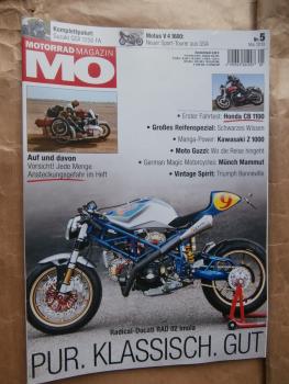 MO Motorrad Magazin Mai 2010 Susuki GSX 1250 FA,Motus V 4 1600, Radical-Ducati RAD 02 Imola,