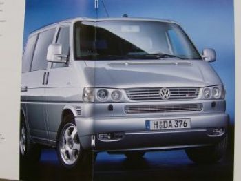 VW Caravelle Business T4 Prospekt September 2001 NEU