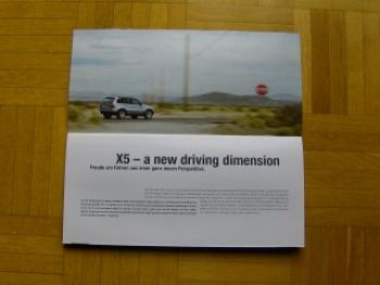 BMW Der neue X5 E53 Vorstellungsprospekt 1999 NEU