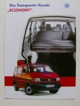VW Transporter Kombi Economy T4 Prospekt September 1997