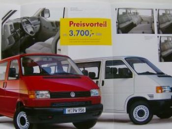 VW Transporter Kombi Economy T4 Prospekt September 1997