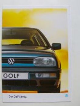VW Golf3 Savoy 1H1 Prospekt August 1993 NEU