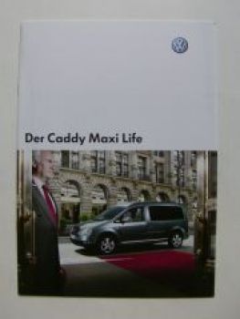 VW Caddy Maxi Life Prospekt September 2007 NEU