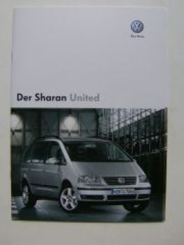 VW Sharan United Sonderprospekt Oktober 2007 NEU 7M