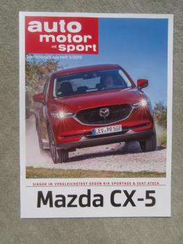 auto motor & sport 5/2019 Mazda CX-5 D184 AWD Sports-Line vs. Kia Sportage 2.0CRDI 4WD GT Line vs. Seat Ateca 2.0TDI 4Drive Xcellence