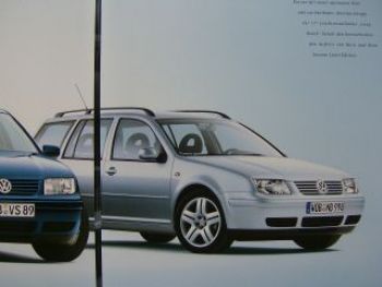 VW Bora +Variant Sport Edition Prospekt 1J2 1J6 Dezember 2001