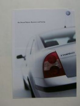 VW Passat Pakete Business Family Prospekt Juni 2002