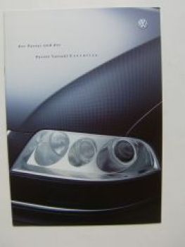 VW Passat & Variant Executive Prospekt 3B3 3B6 Oktober 2001