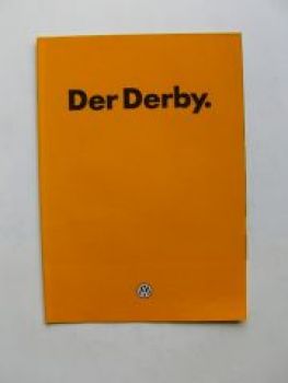 VW Derby Typ 86 Prospekt Januar 1982 Rarität