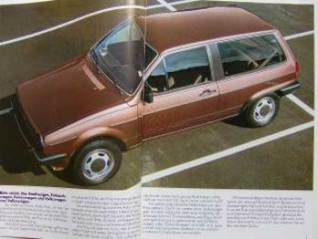 VW Polo Steilheck Typ 86C Prospekt August 1983