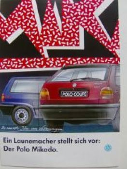 VW Polo Mikado Sonderprospekt Typ 86C Coupe Steilheck