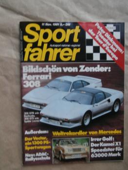 Sportfahrer 11/1981 Zender Ferrari 308GTB und GTS, Kamei X1 Speedster,