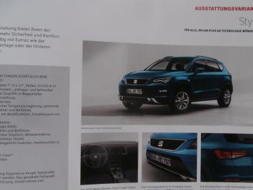 Seat Ateca 1.0TSI 1.4 EcoTSI +4Drive 1.6TDI 2.0TSI 4Drive 2.0TDI 4Drive +Farben/Polster +Zubehör 1/2018
