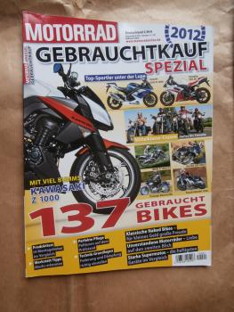 Motorrad Gebrauchtkauf Spezial 2012 Produkttest,137 Gebraucht Bikes im Test