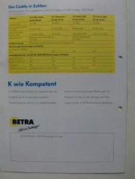 VW Caddy K-Line Betra Prospekt 9K9A