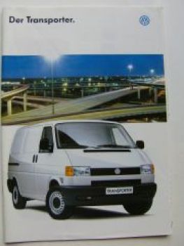 VW Transporter Prospekt T4 September 1996 NEU