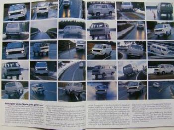 VW Transporter T3 +Pritsche +Bus Propsekt Januar 1980