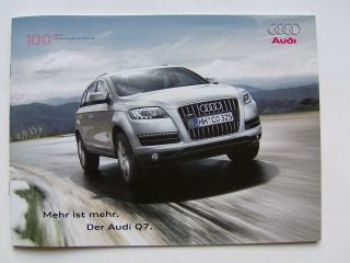 Audi Q7 Prospekt Information September 2009 NEU