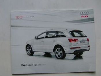 Audi Q7 Prospekt Information September 2009 NEU