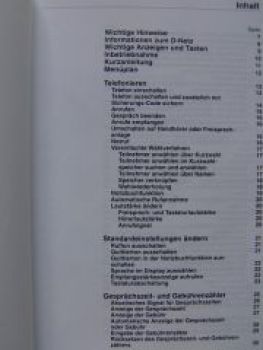 Betriebsanleitung Autotelefon (GSM) D-Netz September 1995